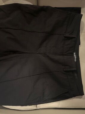 Hilary Radley Black Straight-Leg Dress Pants